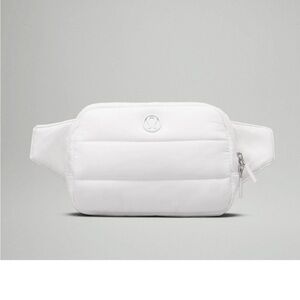 Lululemon Everywhere belt bag “Wonder Puff”.  White.  Adjustable strap.  NWT